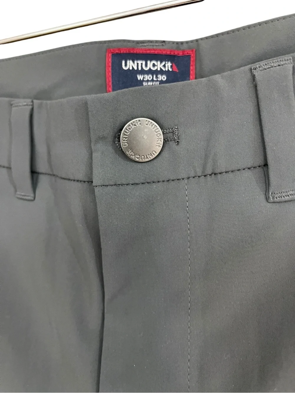 UNTUCKit Traveler Tech Stretch Slim Fit Pant Gray